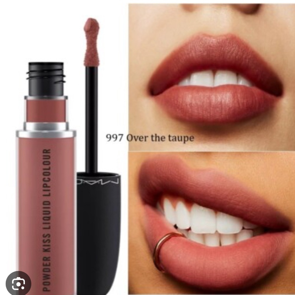 MAC Powder Kiss Liquid Lipcolour “Over the Taupe” 997 | New In Box